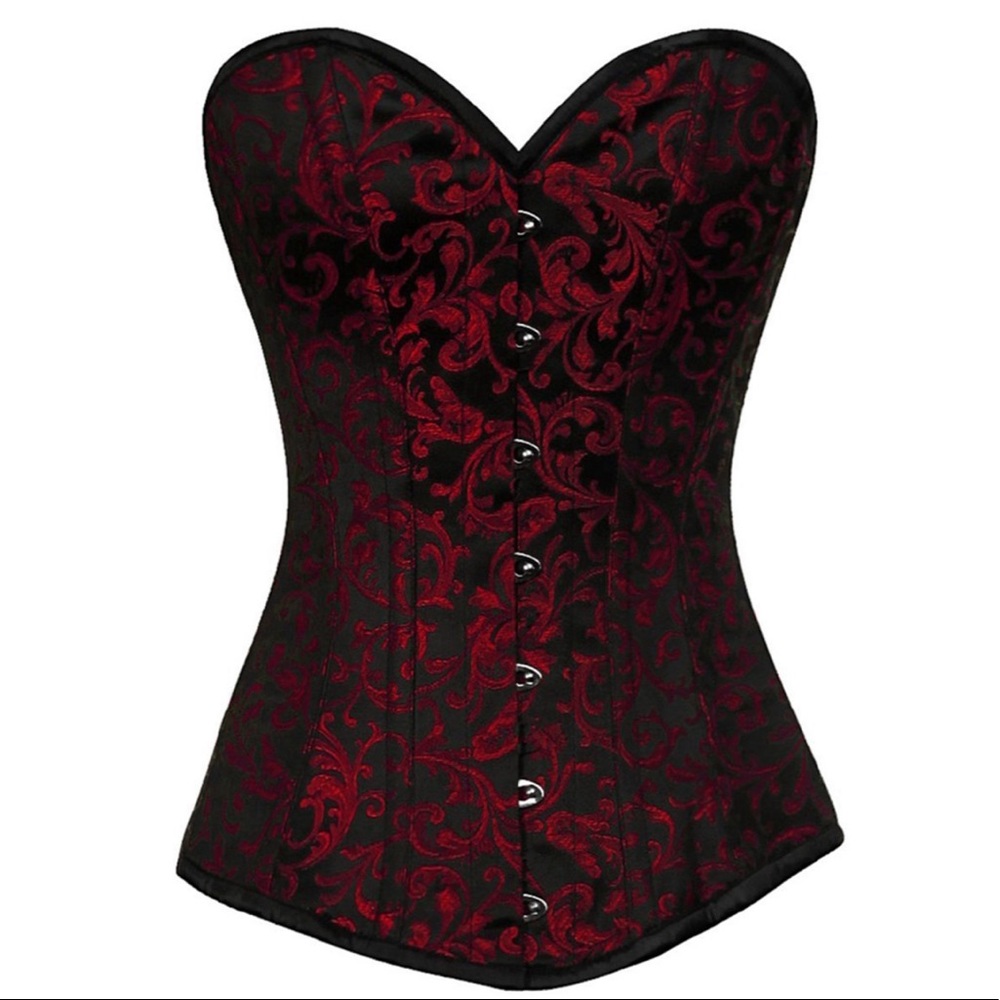 Steep boned lace up corset